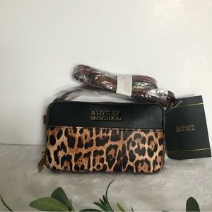 Badgley Mischka Vegan Leather Pouch Belt Bag Wallet, NWT